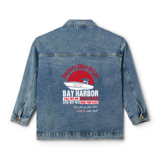Discover Cool Dexter Bay Harbor Boat Tours Classic Women's Denim Jackets