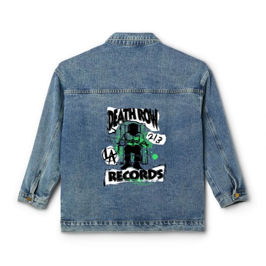 Discover Death Row Records Green Decoupage Classic Women's Denim Jackets