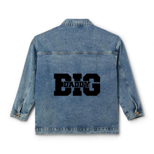 Discover Big Daddy father's day Dad father hero logo Classic Women's Denim Jackets