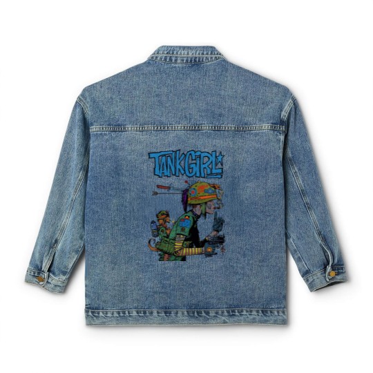 Discover Tank Girl Feminist Charlie Don't Surf Meme Classic Women's Denim Jackets Funny Vintage Style  Classic Women's Denim Jackets