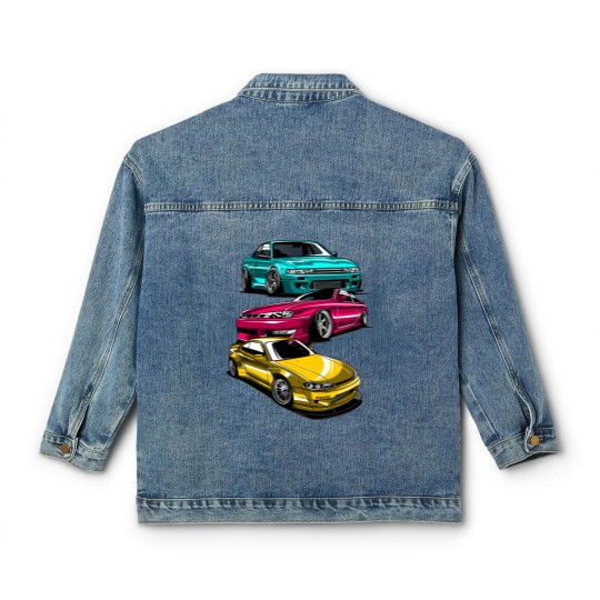 Discover JDM Legend Retro Gaming Racecar Tuning Car Classic Women's Denim Jackets