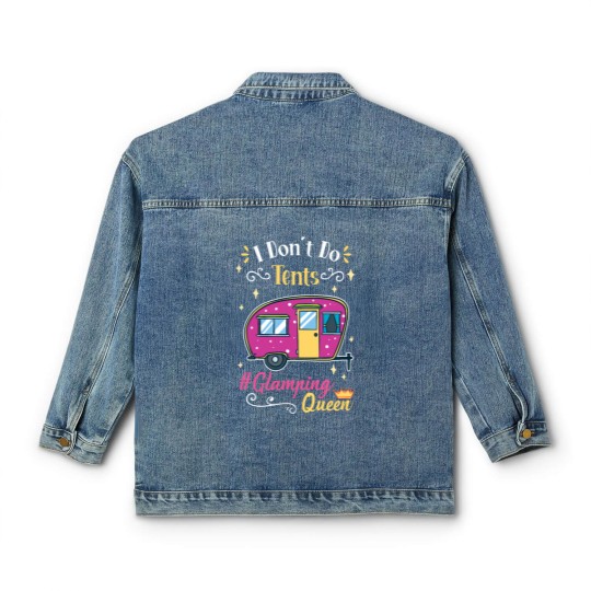 Discover Glamping Queen Camping Grandma Classic Women's Denim Jackets