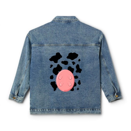 Discover Cow Utters Costume Classic Women's Denim Jackets Funny Cute Halloween
