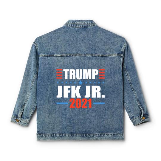Discover T.r.u.m.p JFK Jr. 2021 Vote For T.r.u.m.p Desantis 2024 Election Classic Women's Denim Jackets