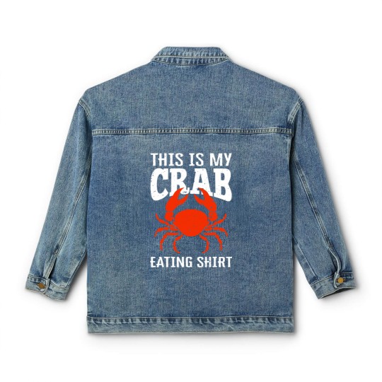Discover Crab Eating Classic Women's Denim Jackets Classic Women's Denim Jackets