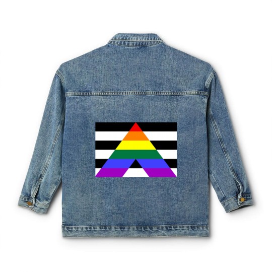 Discover Straight Ally Pride Flag  Essential Classic Women's Denim Jackets