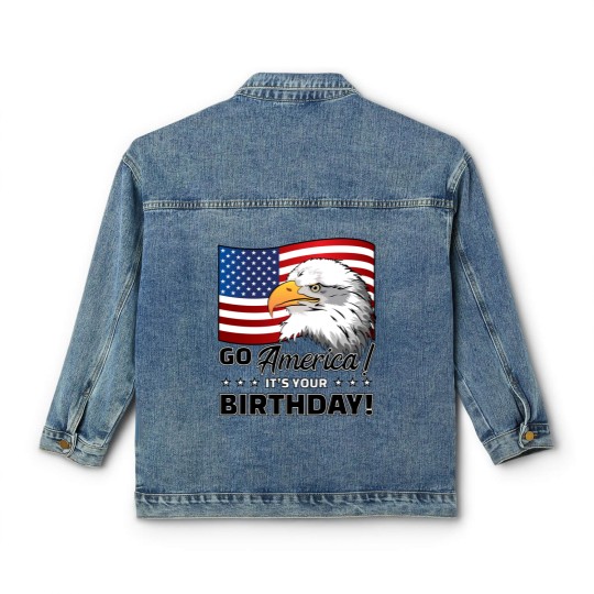 Discover 4th of July American Flag Eagle - 4th Of July - Classic Women's Denim Jackets
