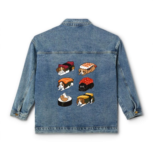Discover Sushi Beagle - Beagle - Classic Women's Denim Jackets