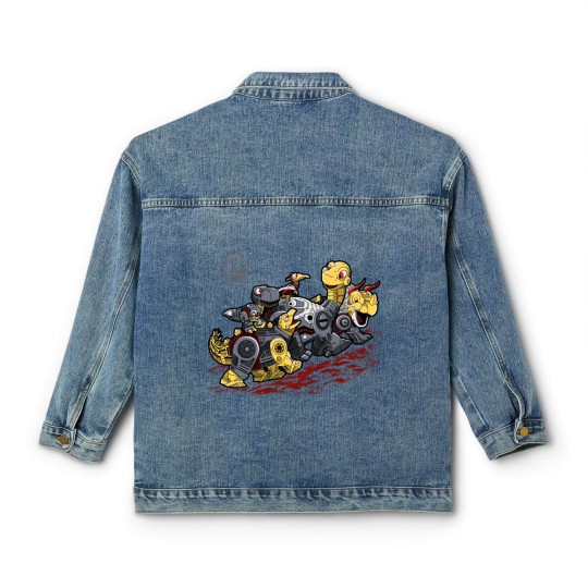 Discover Bots Before Time - Dinosaur - Classic Women's Denim Jackets