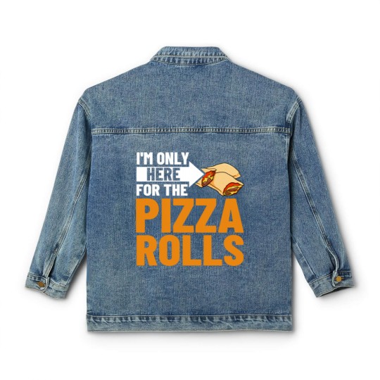 Discover Pizza Rolls Cheese Pepperoni Vegan Classic Women's Denim Jackets