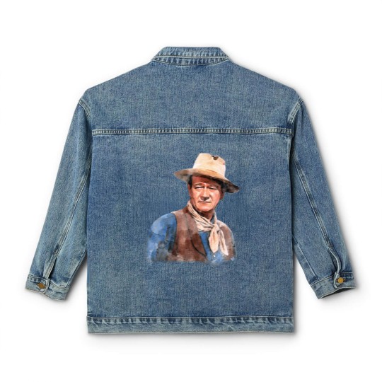 Discover John Wayne "The Duke" - Watercolor - John Wayne - Classic Women's Denim Jackets