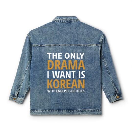 Discover I Watch Kdrama Classic Women's Denim Jackets
