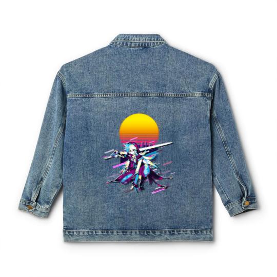 Discover Razor Genshin Impact 80s Retro Online Game Classic Women's Denim Jackets