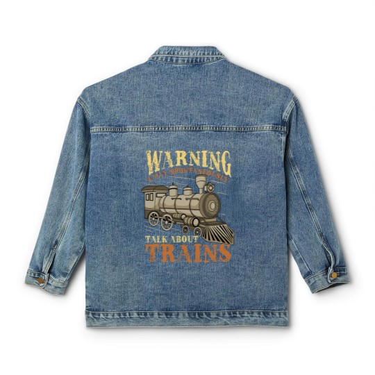 Discover Trains Railroad Train Lover - Train - Classic Women's Denim Jackets