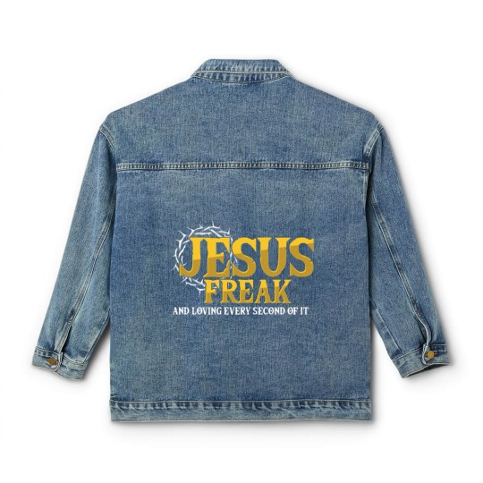 Discover Jesus Freak God Believer Christian Catholic Gift Classic Women's Denim Jackets