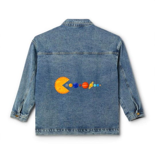 Discover Pacman Eating Planets - Pacman - Classic Women's Denim Jackets