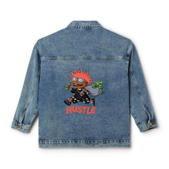 Discover Hustle Rugrats Unisex Classic Women's Denim Jackets Match Jordan 12 Utility Grind
