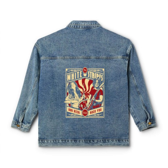 Discover Jack and Meg Stripes Classic Women's Denim Jackets