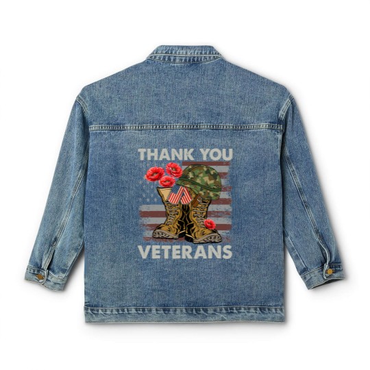 Discover Thank You Veterans Classic Women's Denim Jackets