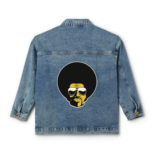 Discover Black Man, Afro, Retro, Legend, African American Classic Women's Denim Jackets
