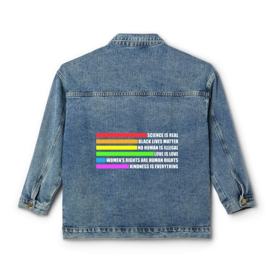 Discover LGBT Rainbow Gay Pride Classic Women's Denim Jackets