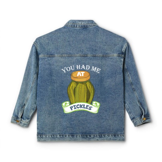 Discover Pickles vegetarian Gift For Pickle Lovers Classic Women's Denim Jackets