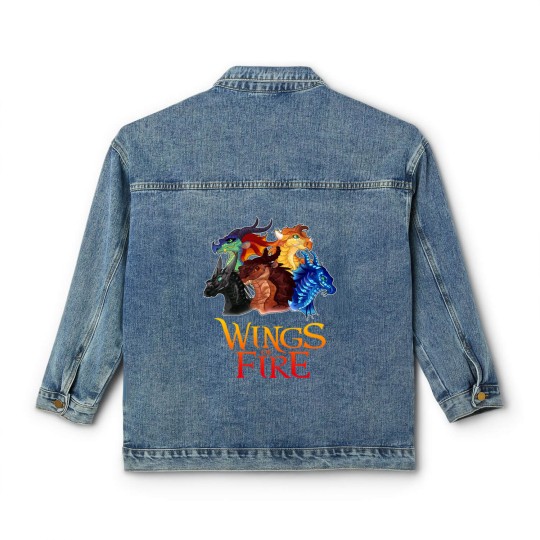 Discover Love Dragons Graphic Wings Of Fire Manga Series Classic Women's Denim Jackets