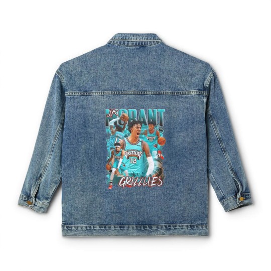Discover Ja Morant Classic Women's Denim Jackets | Memphis Grizzlies Bootleg Graphic Classic Women's Denim Jackets