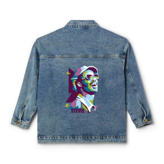 Discover Stevie Wonder Popart - Stevie Wonder - Classic Women's Denim Jackets