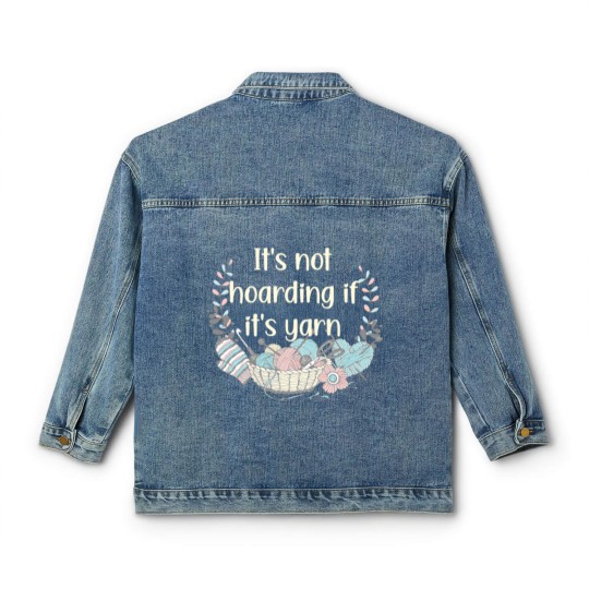 Discover Knit Crochet Collect Yarn Stash Classic Women's Denim Jackets