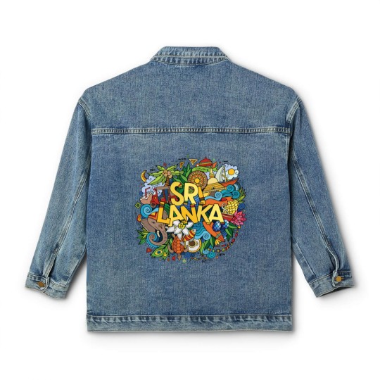 Discover Sri Lanka Ceylon Culture Elements Classic Women's Denim Jackets