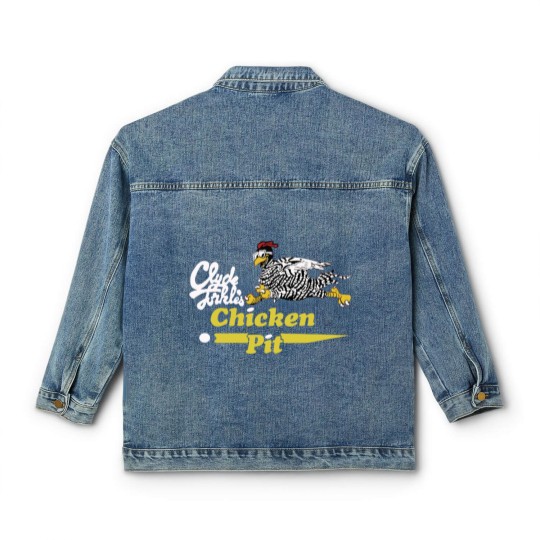 Discover Clyde Forkles Chicken Pit Gift Classic Women's Denim Jackets