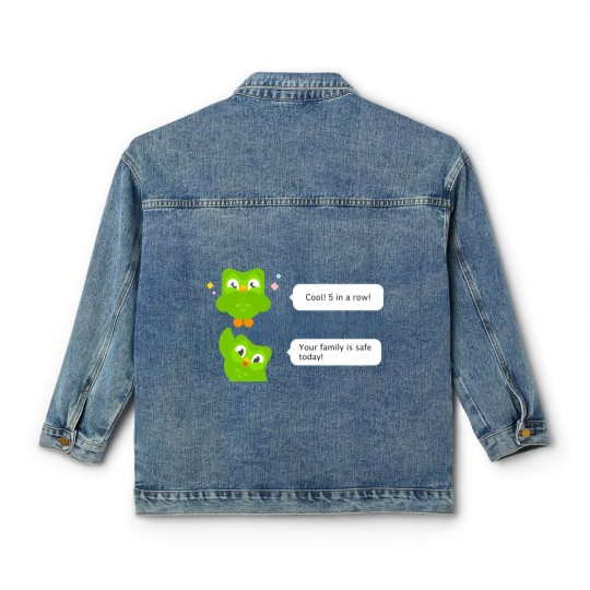Discover Evil Duo Meme - Duolingo - Classic Women's Denim Jackets