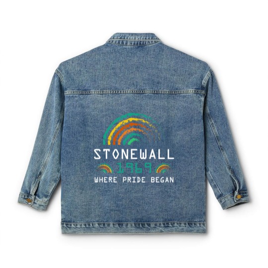 Discover Stonewall 1969 Rainbow Gay CSD 50 Years Pride Riot Classic Women's Denim Jackets