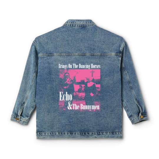 Discover vintage echo and the bunnymen fanmade - Echo And The Bunnymen - Classic Women's Denim Jackets