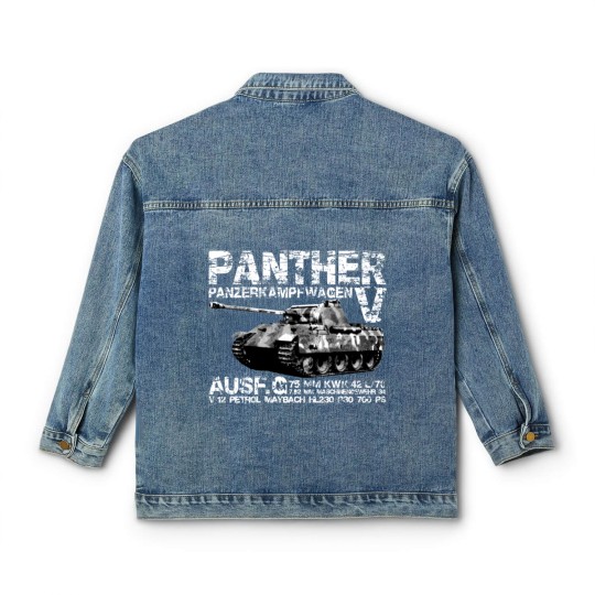 Discover Panther Tank Classic Women's Denim Jackets