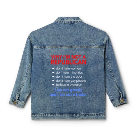 Discover Not Republican Classic Women's Denim Jackets