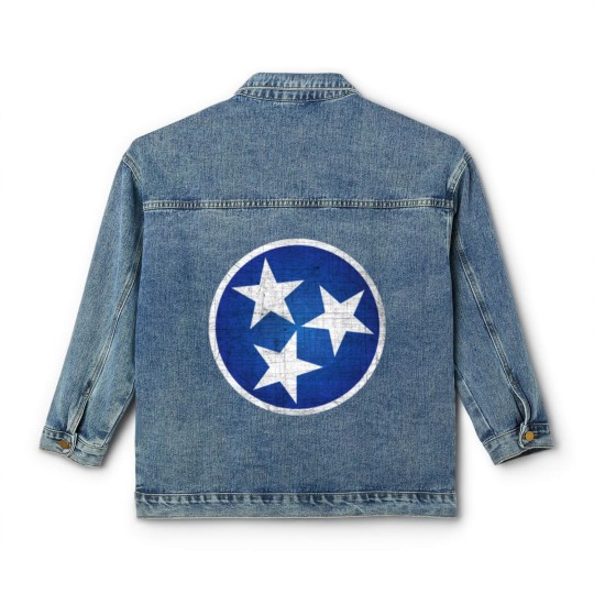 Discover Tennesse State Flag Classic Women's Denim Jackets