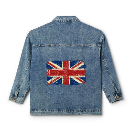 Discover Union Jack Flag - Vintage Look Classic Women's Denim Jackets