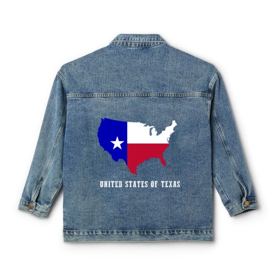 Discover United States of Texas Map or Lone Star State Fans Classic Women's Denim Jackets