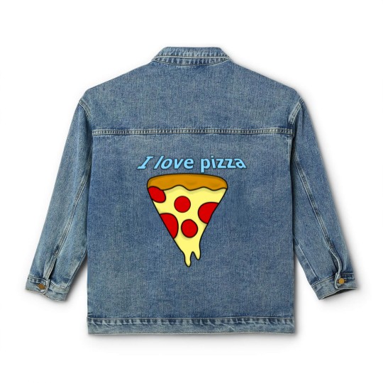 Discover I love pizza Classic Women's Denim Jackets