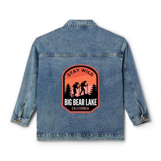 Discover Big Bear Lake California Hiking in Nature - Big Bear Lake California - Classic Women's Denim Jackets