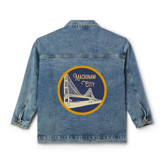 Discover Mackinaw City Decal - Mackinaw City - Classic Women's Denim Jackets