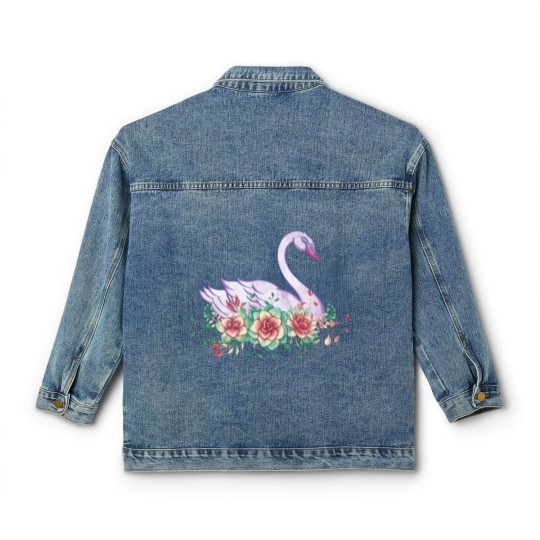Discover Swan gift animal lover Classic Women's Denim Jackets