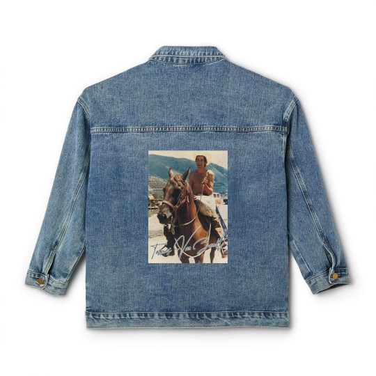 Discover Townes Van Zandt - Retro On Horse Fan Art - Townes Van Zandt - Classic Women's Denim Jackets