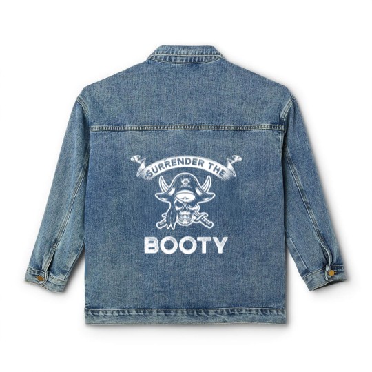 Discover Pirate - Surrender The Booty Classic Women's Denim Jackets
