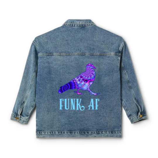 Discover Pigeons Playing Ping Pong Funk AF PPPP Classic Women's Denim Jackets