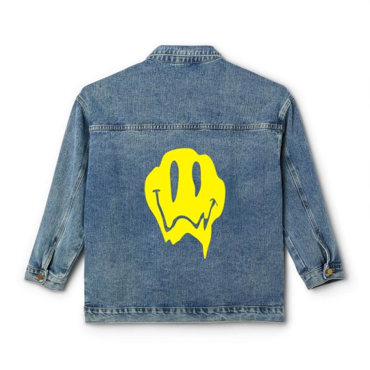 Discover Melting Acid Smiley Face Classic Women's Denim Jackets