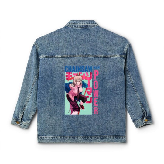 Discover Chainsaw Power Classic Women's Denim Jackets