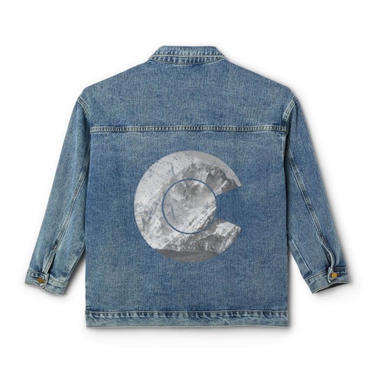 Discover Colorado State Flag Logo Rocky Mountain Classic Women's Denim Jackets